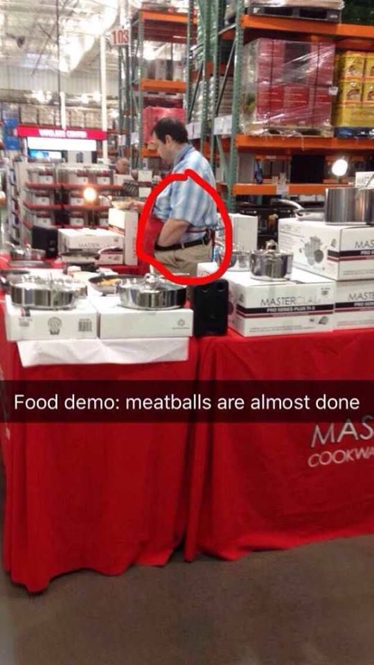 meme of if you are dirty minded - Mas Mase Maste Food demo meatballs are almost done Mas Cookwa
