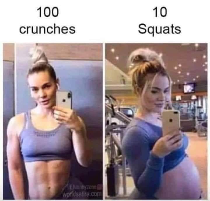 dank 100 crunches 10 squats meme - 100 crunches 10 Squats worldsalire.com