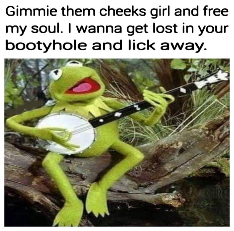 photo caption - Gimmie them cheeks girl and free my soul. I wanna get lost in your bootyhole and lick away.