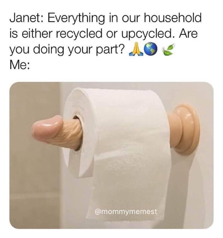 toilet paper - Janet Everything in our household is either recycled or upcycled. Are you doing your part? Aoc Me