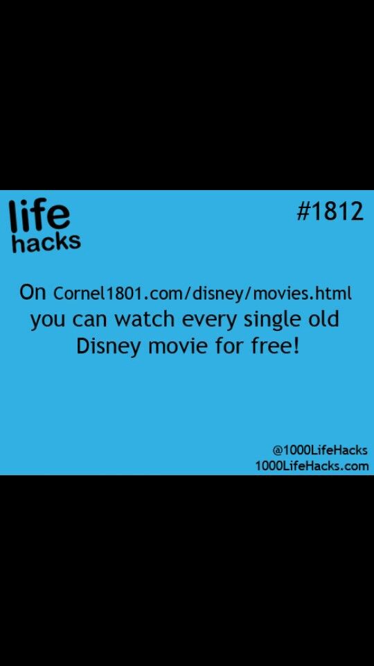 savage meme screenshot - life hacks On Cornel 1801.comdisneymovies.html you can watch every single old Disney movie for free! 1000LifeHacks.com
