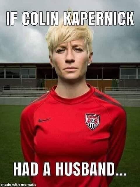 megan rapinoe cunt - If Colin Kapernick Had A Husband made with mematic