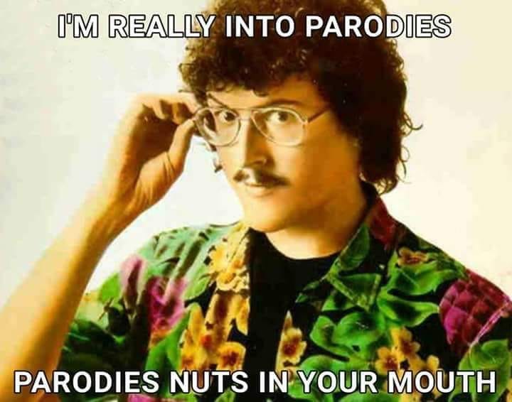 weird al yankovic with accordion - I'M Really Into Parodies Parodies Nuts In Your Mouth