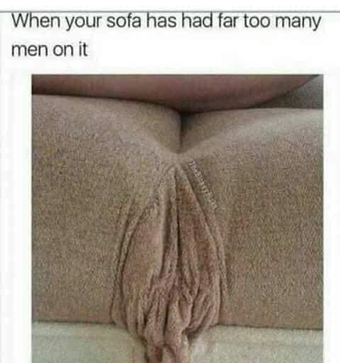 angle - When your sofa has had far too many men on it