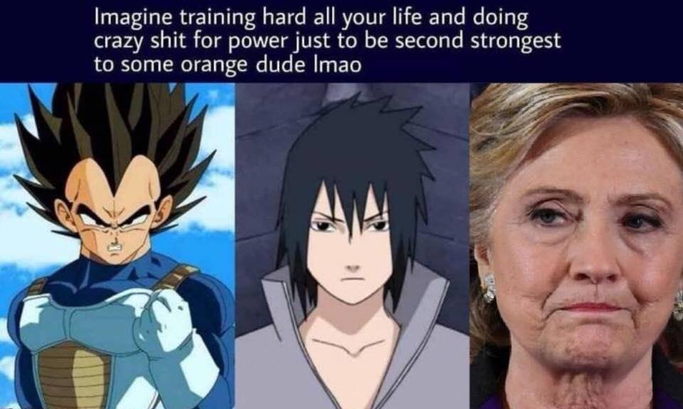 imagine training hard all your life - Imagine training hard all your life and doing crazy shit for power just to be second strongest to some orange dude Imao