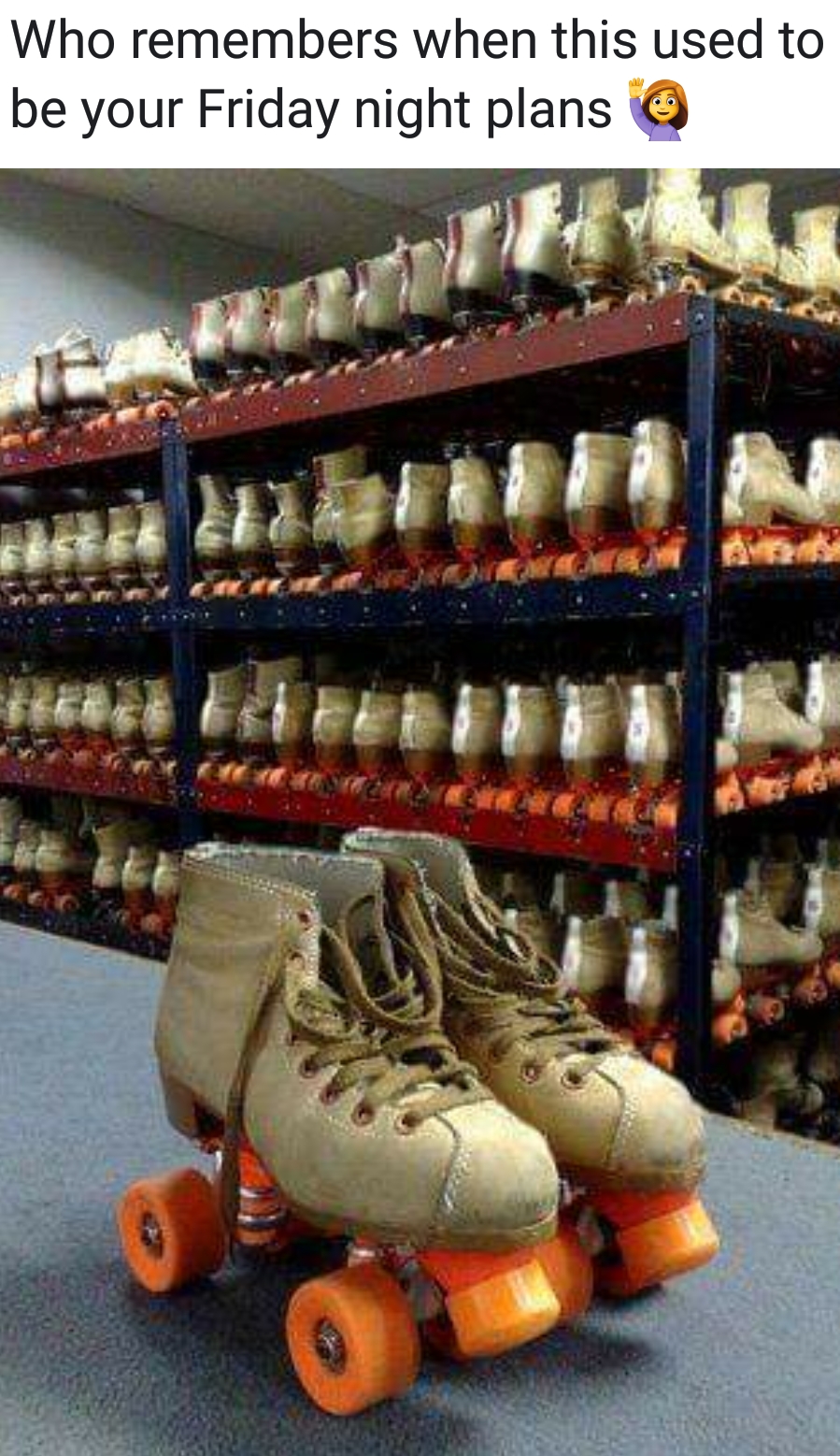 old school roller skates - Who remembers when this used to be your Friday night plans