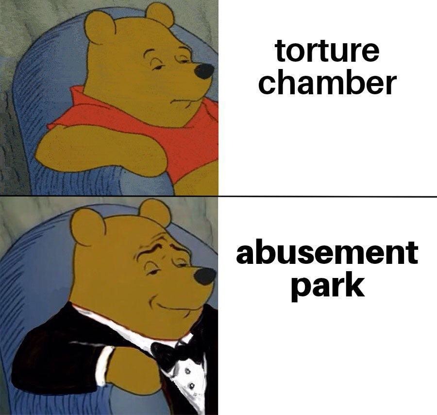 abusement park meme - torture chamber abusement park