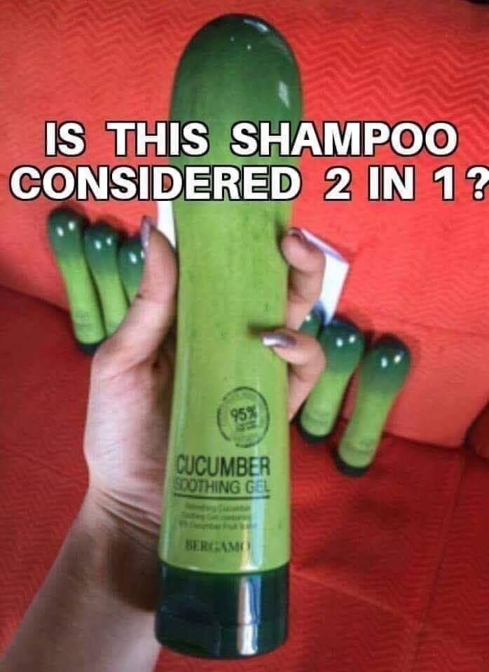 inconspicuous dildos - Is This Shampoo Considered 2 In 1? 95% Cucumber Stothing Gel Bergam