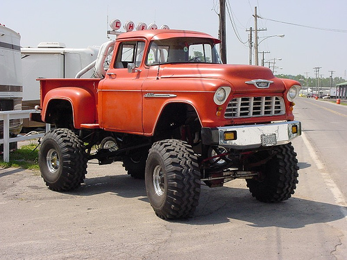 lifted 1955 chevy truck