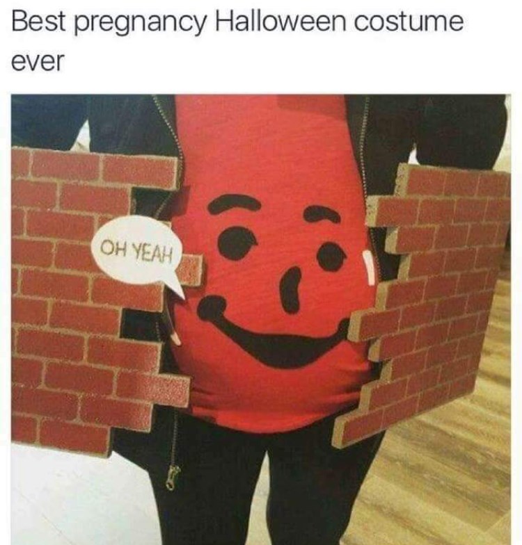 pregnant couples halloween costumes - Best pregnancy Halloween costume ever Oh Yeah