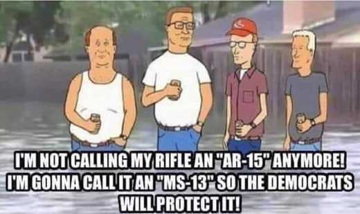 king of the hill reboot - I'M Not Calling My Rifle An "Ar15 Anymore! I'M Gonna Call It An "Ms13'So The Democrats Will Protect It!