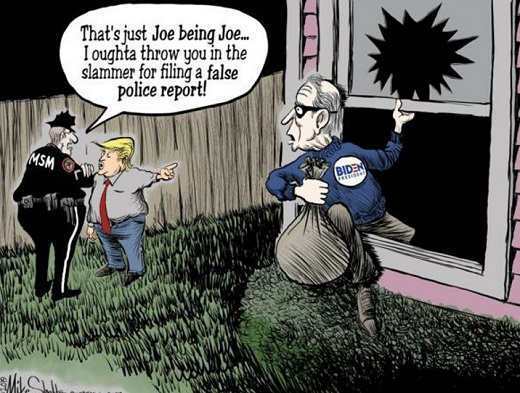 cartoon - That's just Joe being Joe... I oughta throw you in the slammer for filing a false police report! Sms