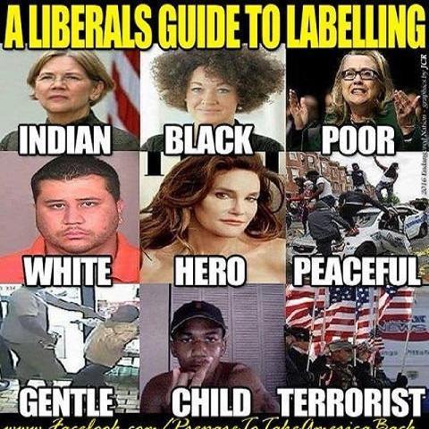liberals guide to labeling - Aliberals Guide To Labelling Indian Blackpoor White Hero Peaceful Gentle Child Terrorist