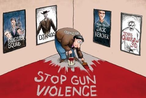 hollywood violence cartoon - Tom Crue 22 , Jack Reacher Tein Django Gangster 100 Squad An Stop Gun Violence