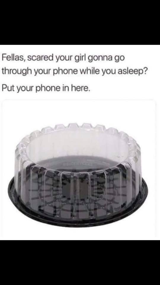 these shits so hard to open - Fellas, scared your girl gonna go through your phone while you asleep? Put your phone in here.