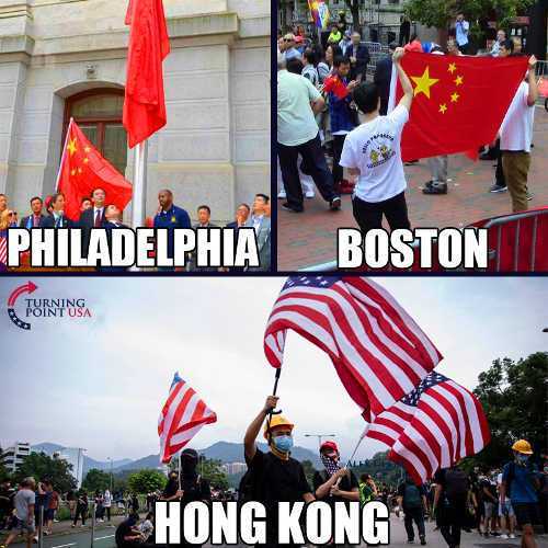 protest - Philadelphia Boston Tutninga Hong Kong