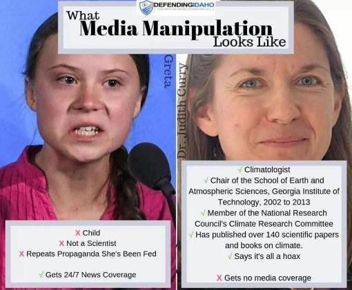 greta thunberg antifa - Defendingidaho Media Manipulation Looks Greta Dr. Judith Curry Climatologist Chair of the School of Earth and Atmospheric Sciences, Georgia Institute of Technology, 2002 to 2013 Member of the National Research Council's Climate Res