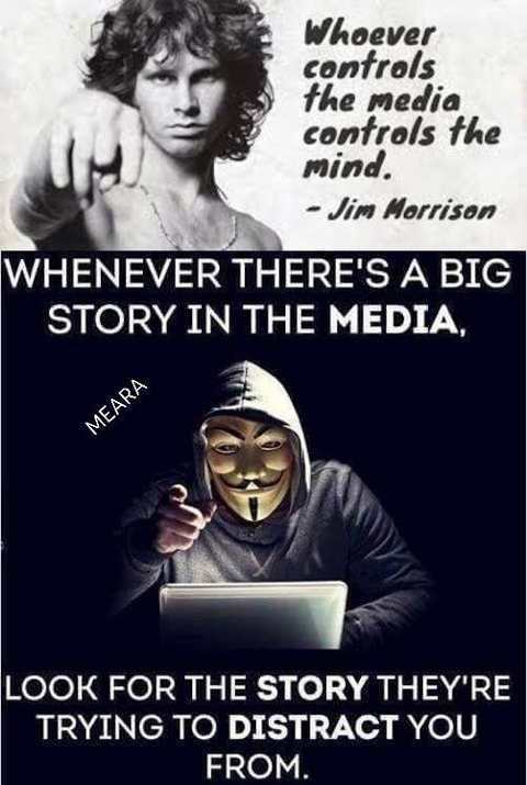 tv is the monster in your home - Whoever controls the media controls the mind. Jim Morrison Whenever There'S A Big Story In The Media, Meara Look For The Story They'Re Trying To Distract You From.