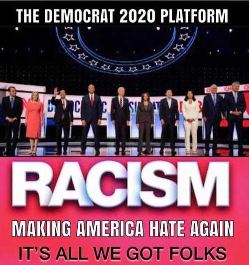 cnn democratic debate set - The Democrat 2020 Platform Racism Making America Hate Again It'S All We Got Folks