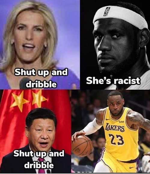 lebron james - Shut up and dribble She's racist lutch Lakers 23 Shut up and dribble