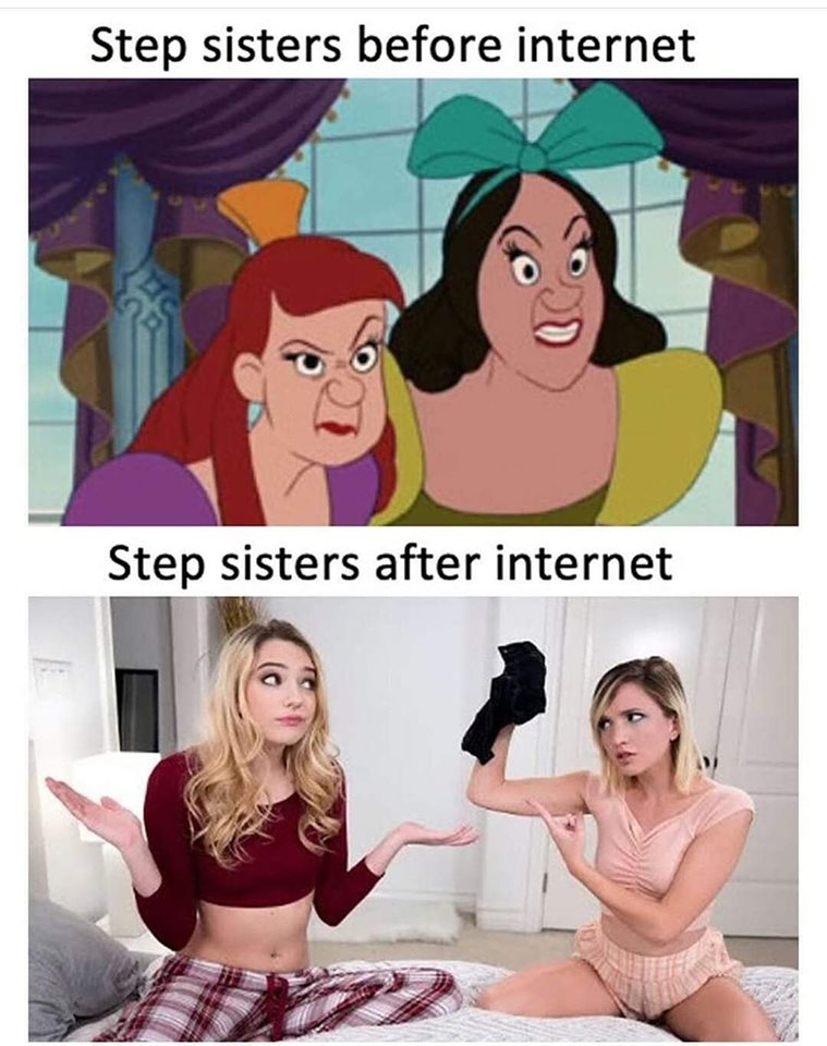 Step sisters before internet Step sisters after internet