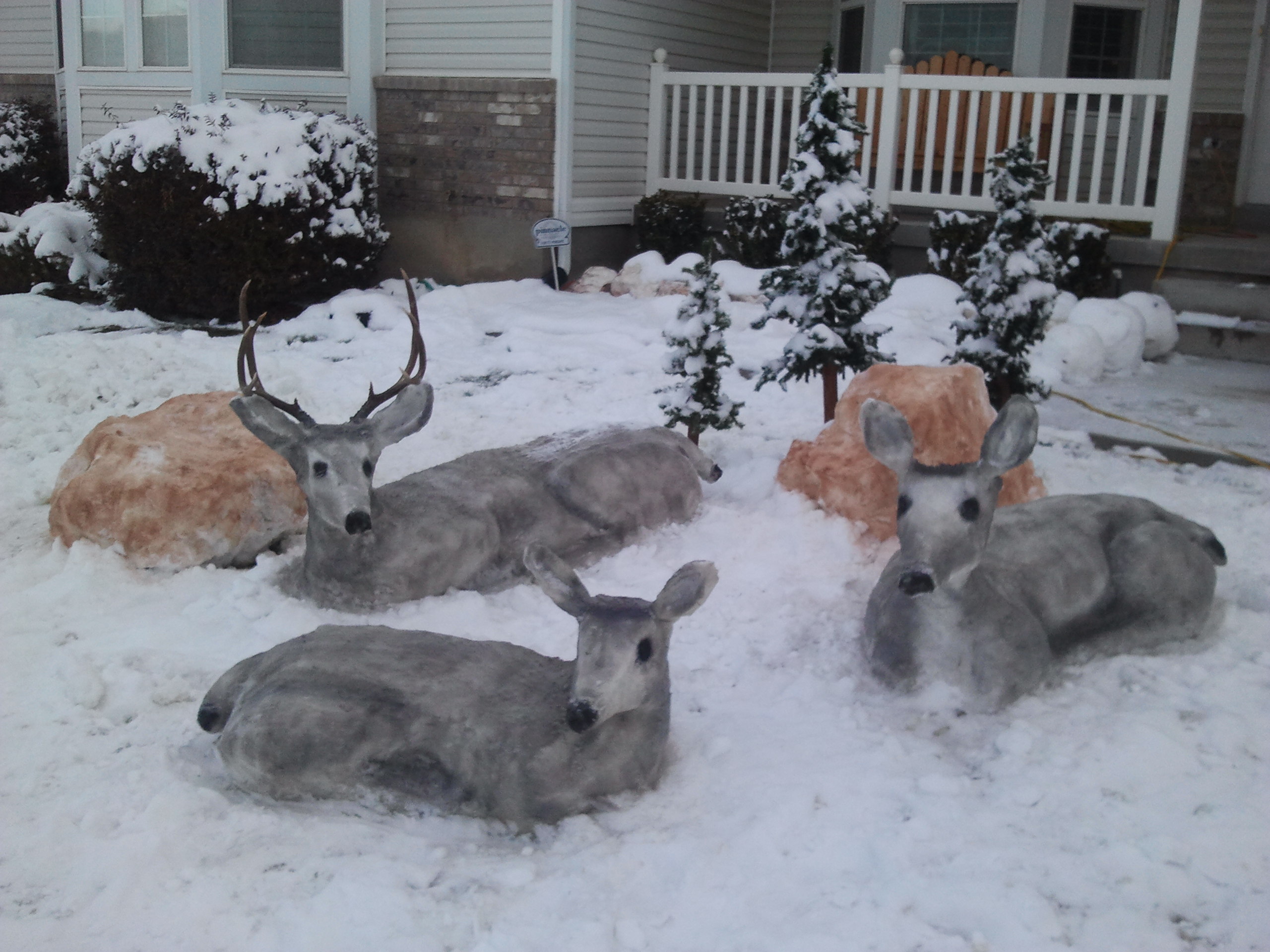 snow sculptures ideas