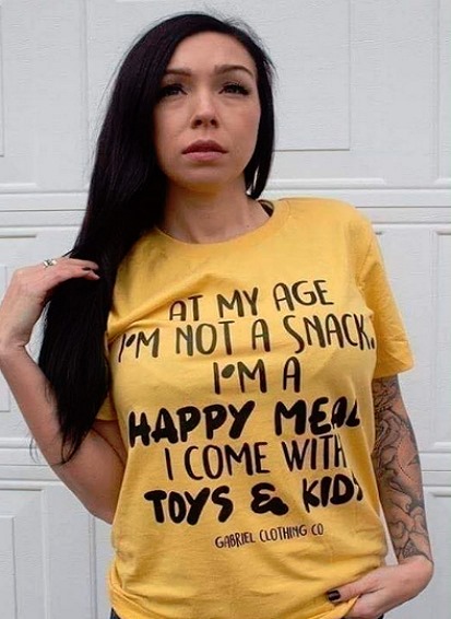 t shirt - At My Age Pom Not A Snack Happy Meal I Come With Toys & Kid Gabriel Lothing Co