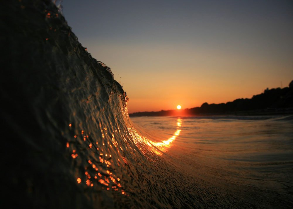 sunset wave