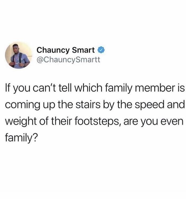 cole sprouse tweets stickers - Chauncy Smart If you can't tell which family member is coming up the stairs by the speed and weight of their footsteps, are you even family?