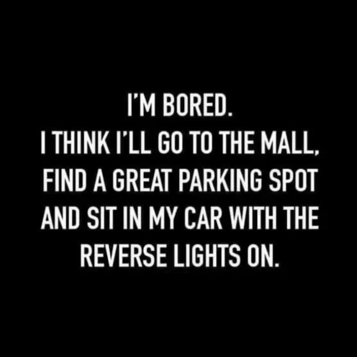 wheelchair - I'M Bored. I Think I'Ll Go To The Mall. Find A Great Parking Spot And Sit In My Car With The Reverse Lights On.