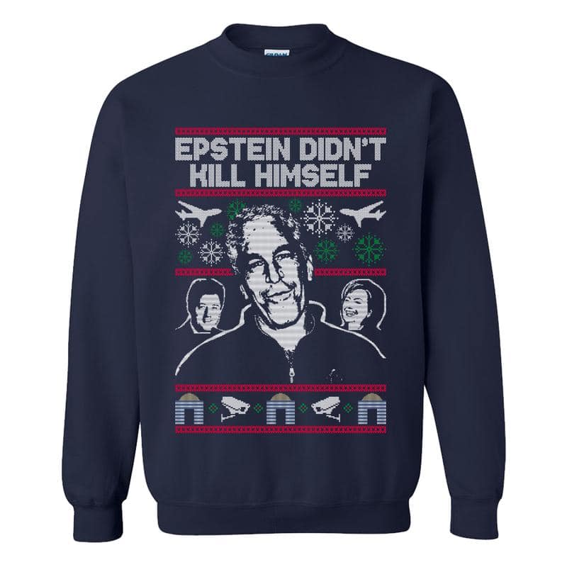 predator christmas sweater - Epstein Didn'T Kill Himself Wwwwww Volvo Vw Wvvo