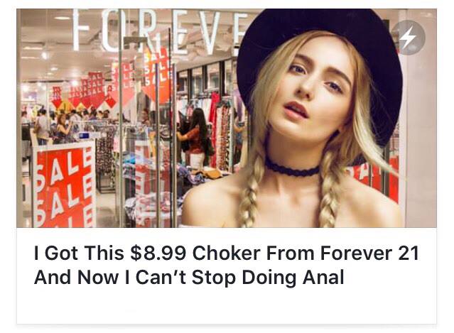 bought this choker and now i cant stop doing anal - I Got This $8.99 Choker From Forever 21 And Now I Can't Stop Doing Anal