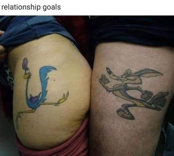 roadrunner tattoo - relationship goals