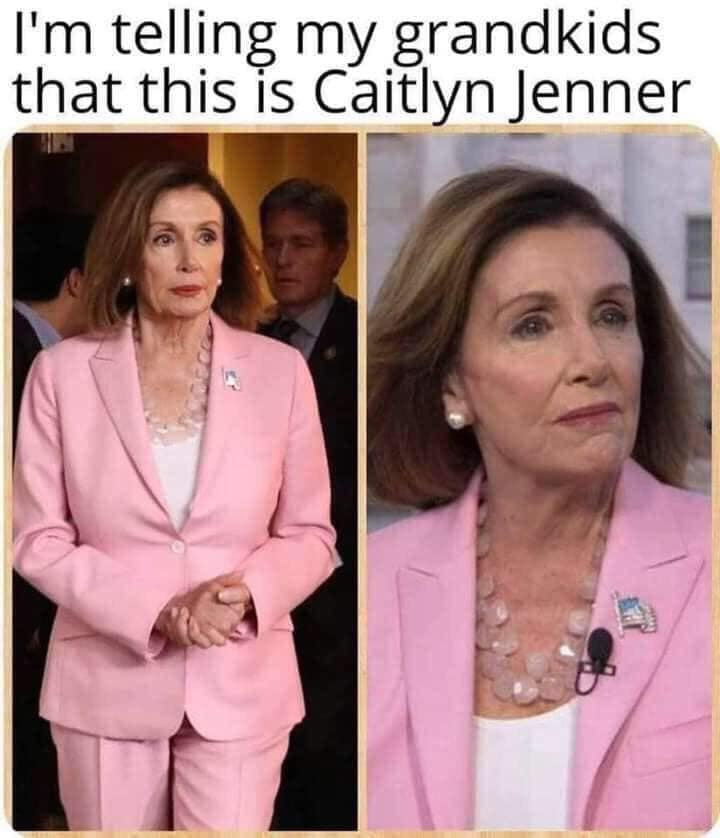 nancy pelosi on morning joe - I'm telling my grandkids that this is Caitlyn Jenner