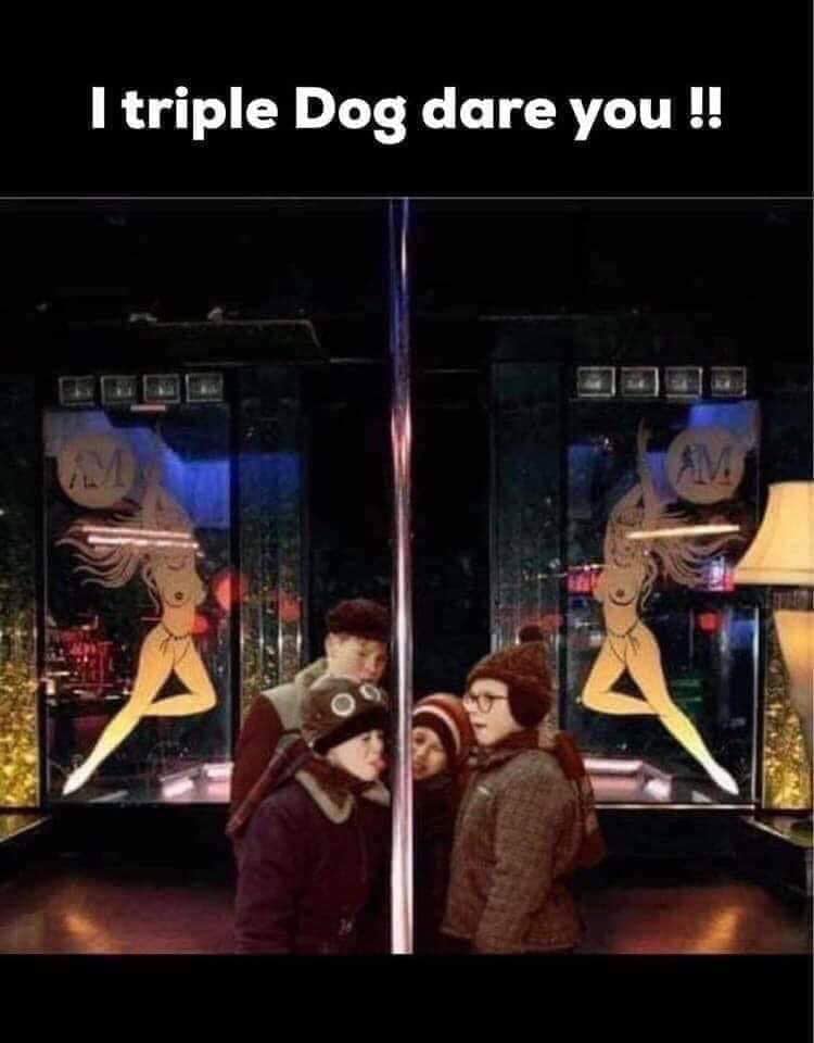 strip club floor - I triple Dog dare you !!