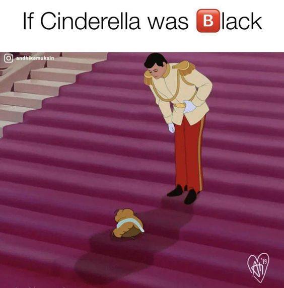 disney princess unflattering - If Cinderella was Black andhikomuksin
