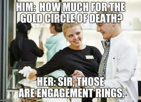 Stock photography - Hime How Much For The Gold Circle Of Death Her Sir, Those Ware Engagement Rings. molpen