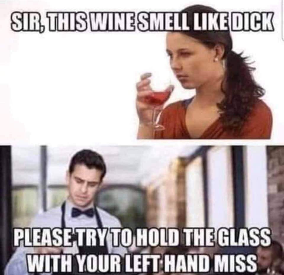 Wine dick meme