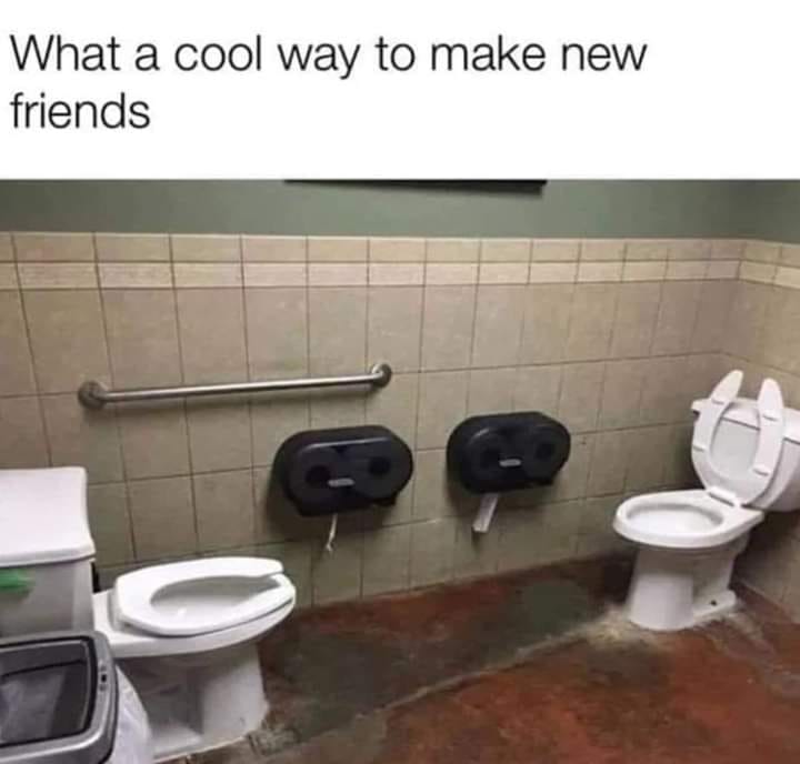 toilet memes - What a cool way to make new friends