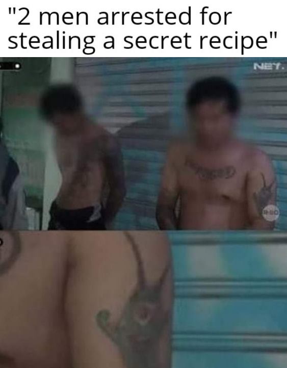 1CAK - "2 men arrested for stealing a secret recipe" Net