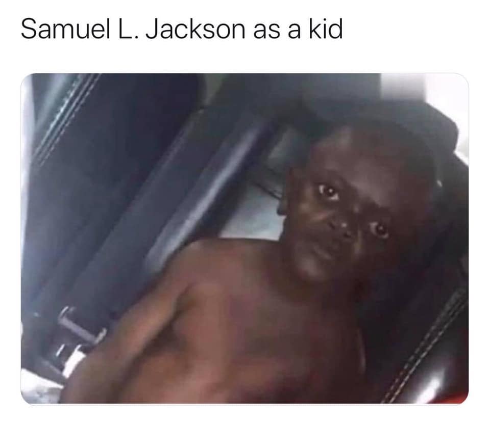 samuel jackson kid meme - Samuel L. Jackson as a kid