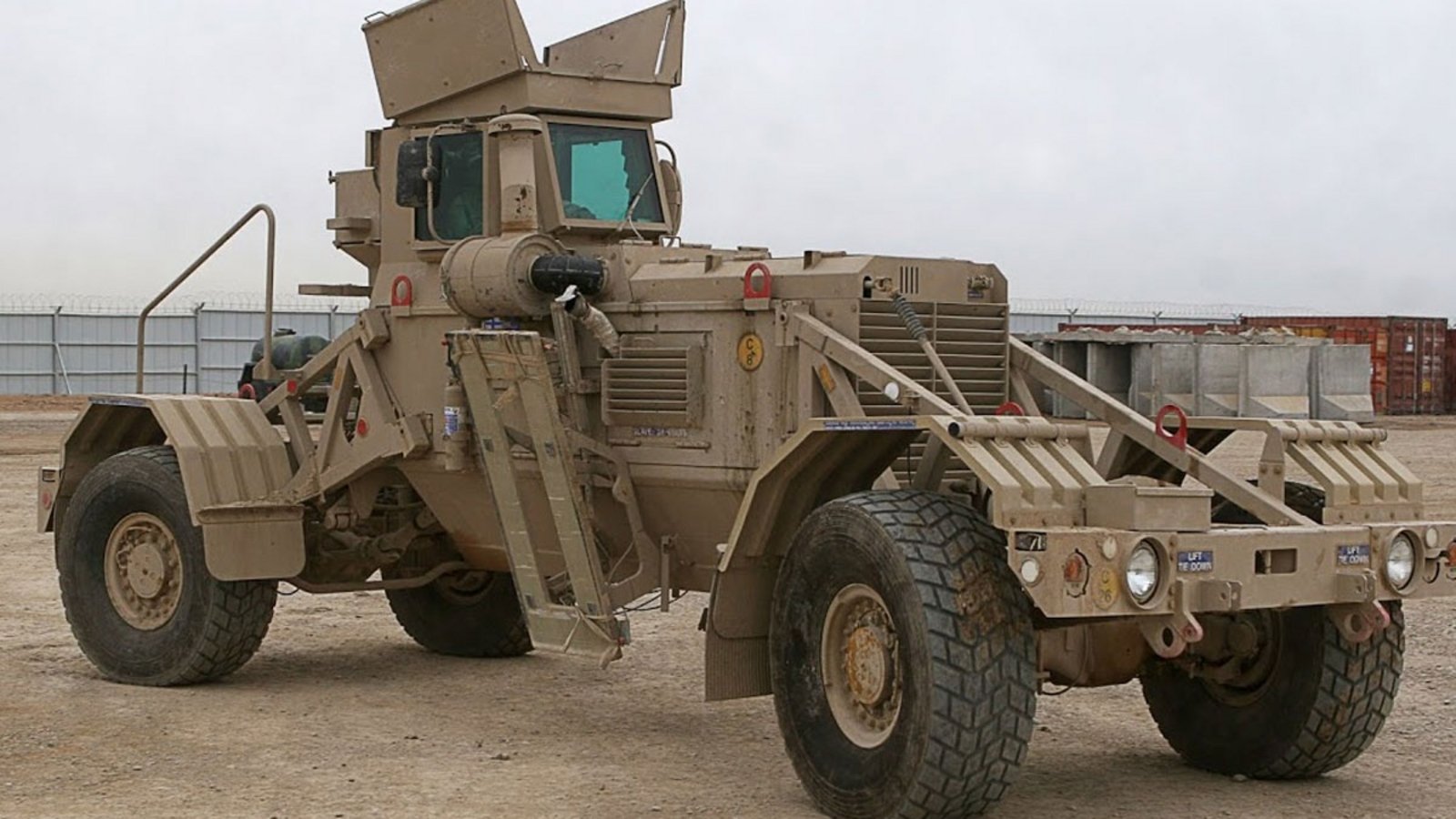 husky mine detection vehicle