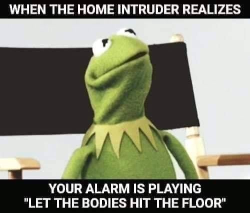 like your hair lets have - When The Home Intruder Realizes Your Alarm Is Playing "Let The Bodies Hit The Floor"