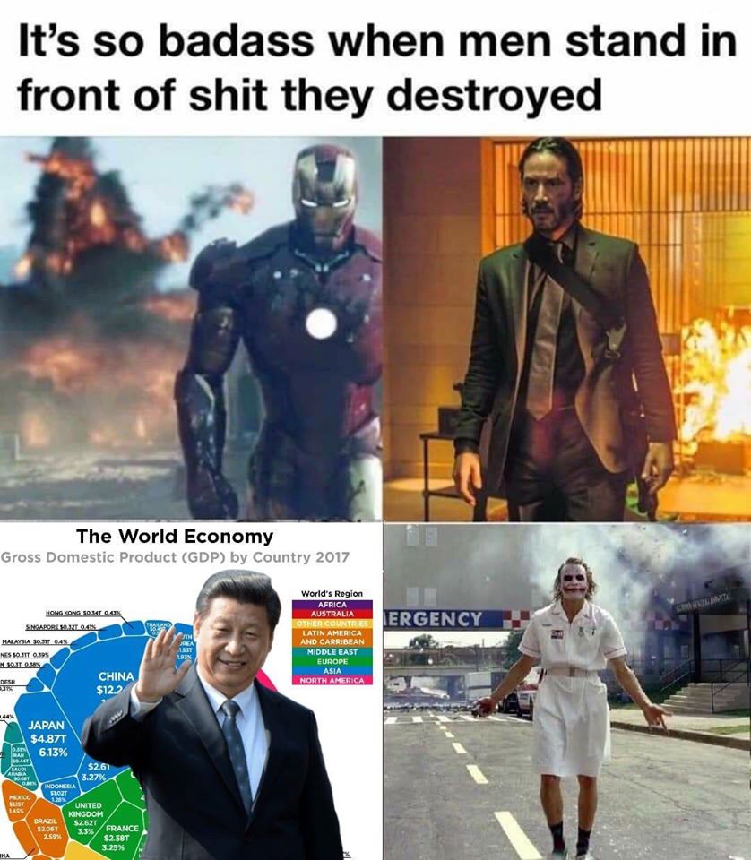 film - It's so badass when men stand in front of shit they destroyed The World Economy Gross Domestic Product Gdp by Country 2017 Iergency Hong Kong Sont 0.4% 04 Malaysia Sot 045 Neseit 0.% Ojt 0.8% China $12. World's Region Africa Australia Other Countri