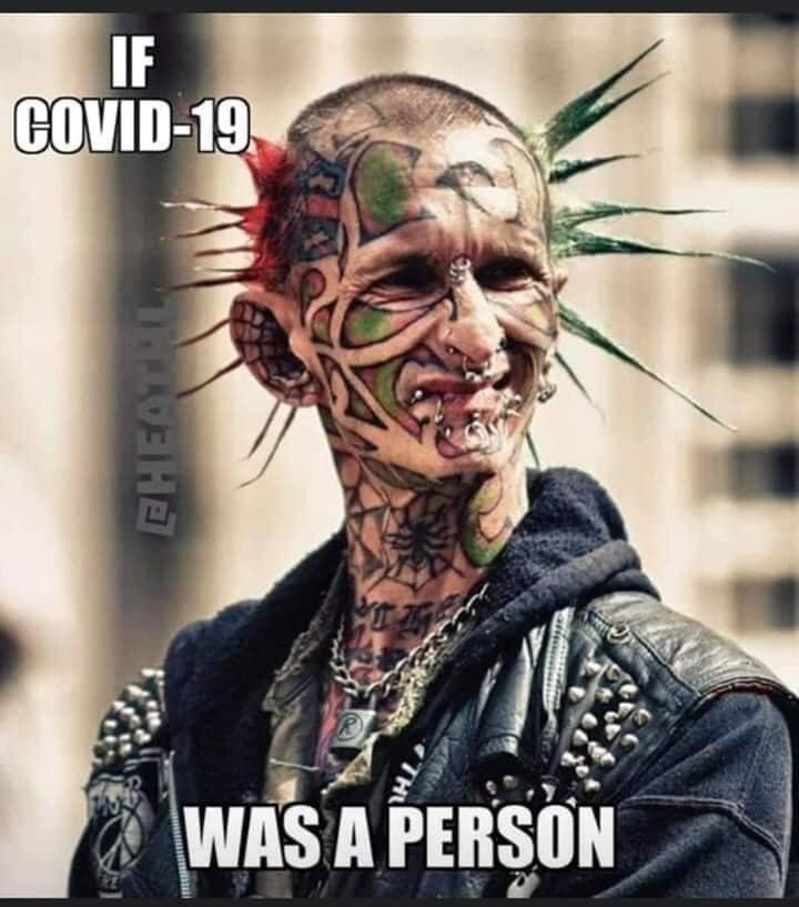 punk face tattoos - if Covid19 Was A Person