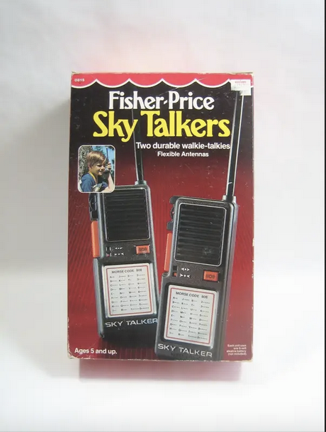 electronics - FisherPrice Sky Talkers Two durable walkietalkies Flexible Antennas Sky Talker Ages 5 and up. Sky Talker