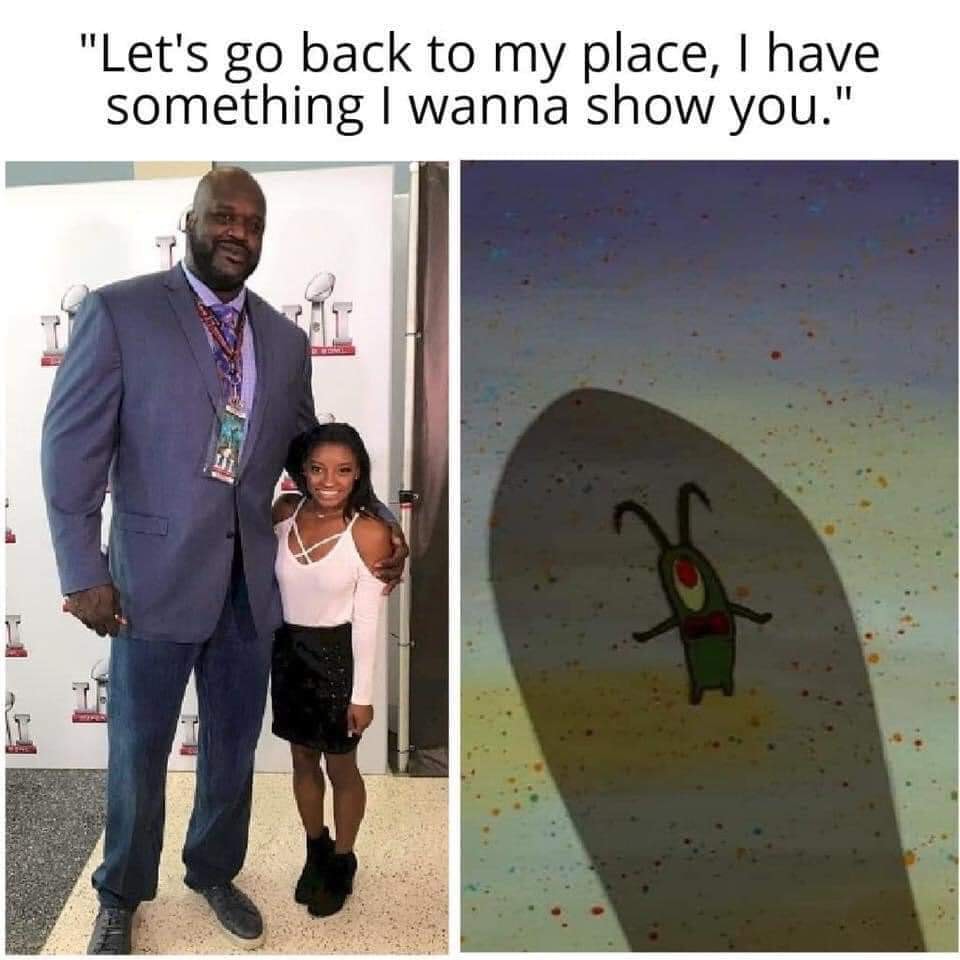 shaquille o neal simone biles - "Let's go back to my place, I have something I wanna show you."