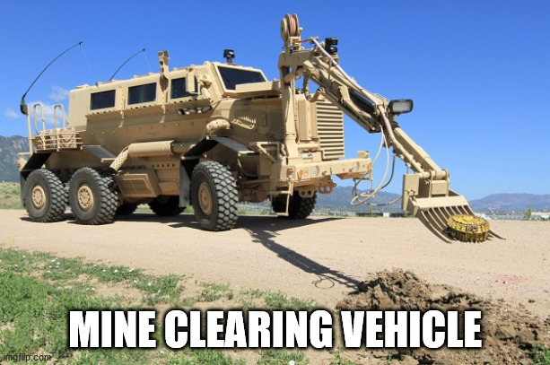 Mine Clearing Vehicle