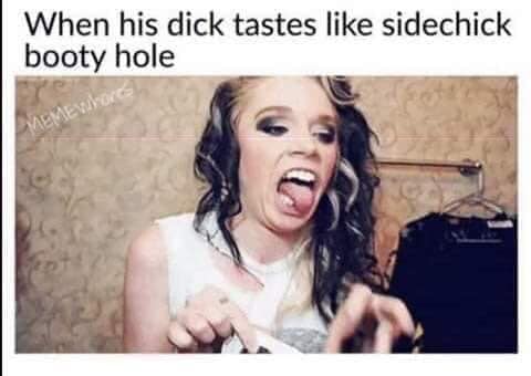 photo caption - When his dick tastes sidechick booty hole