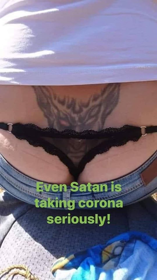 Photograph - Even Satan is taking corona seriously!